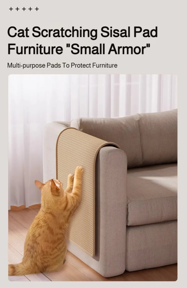 Cat Supplies Sisal Mat Pet Cat Scratching Board Protection Sofa Mat Anti-Cat Scratching Wear-Resista