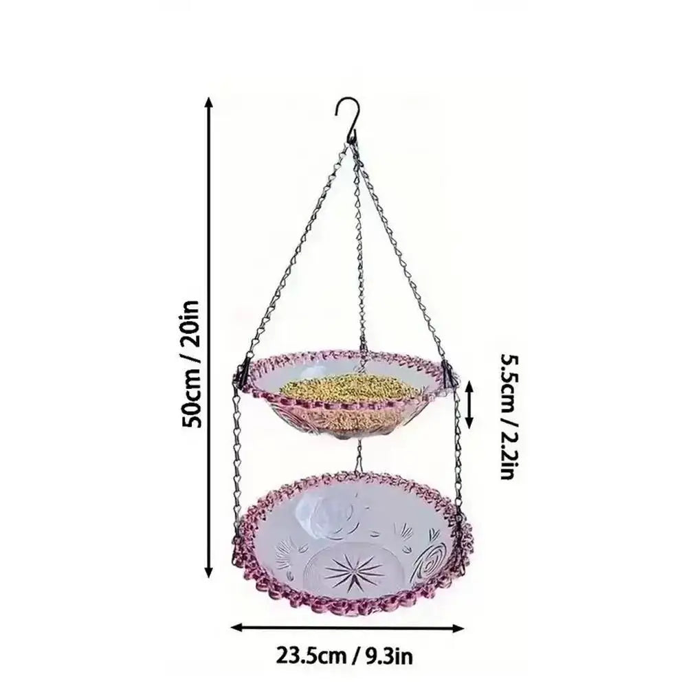 Hanging Bird Feeder Birdbath For Outdoor Garden Yard Farm Supplies Hummingbird Bird Bath Feeder Supplies Backyard Decor Birdbath