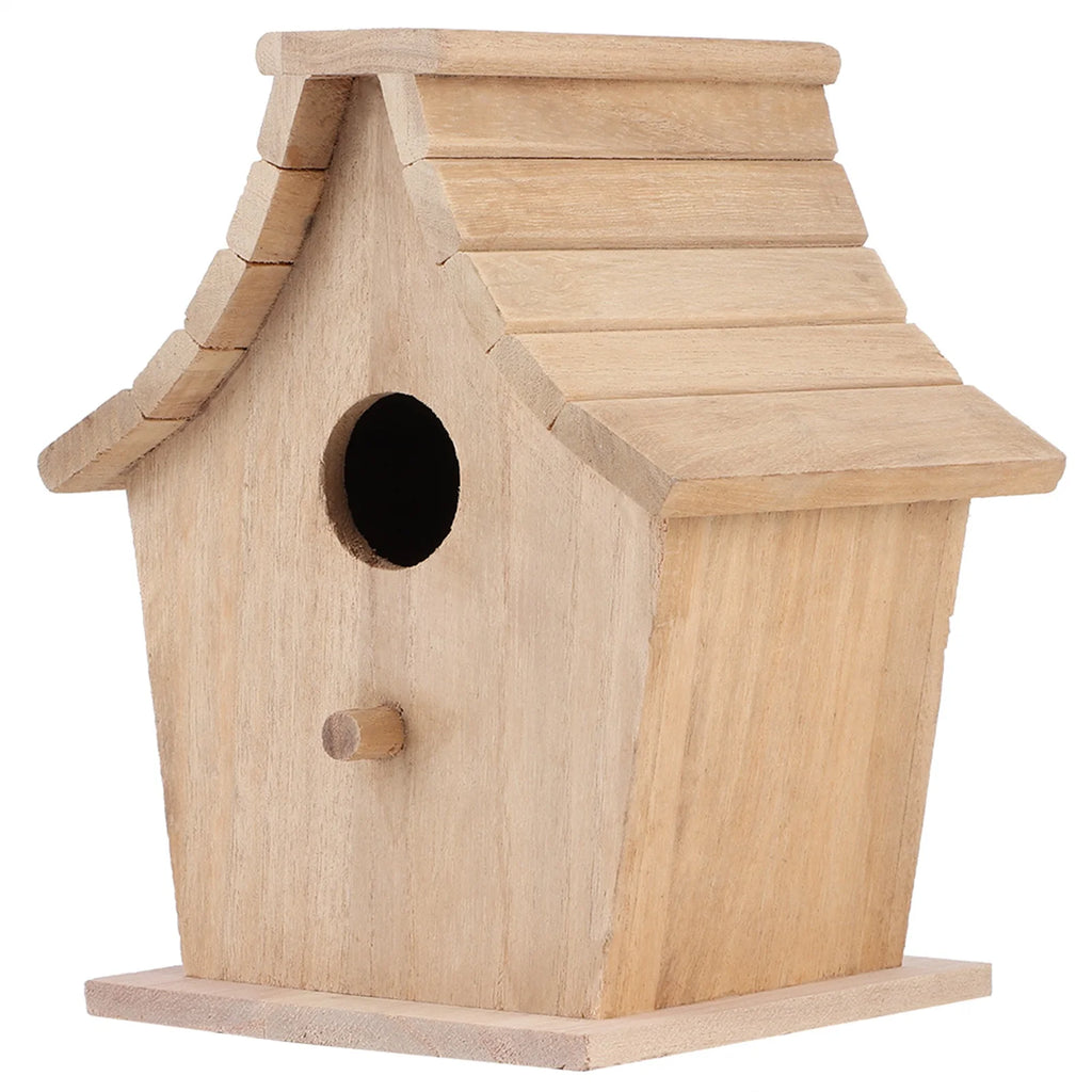 Hanging Bird House Wood Bird House Breeding Box Hanging Bird House Pet Supplies for Parrots Budgerigar Small Birds