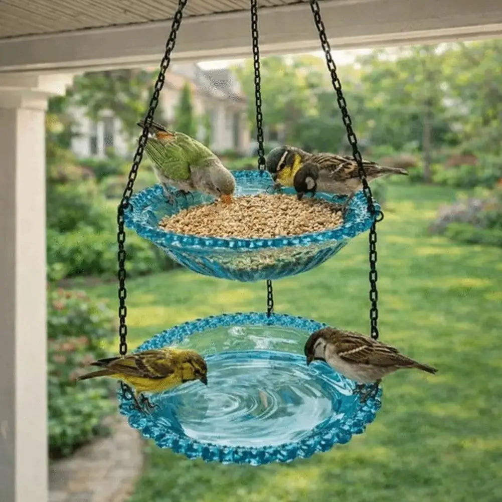 Hanging Bird Feeder Birdbath For Outdoor Garden Yard Farm Supplies Hummingbird Bird Bath Feeder Supplies Backyard Decor Birdbath