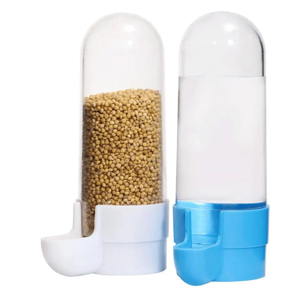 Bird Water Feeder Automatic Drinking Fountain Transparent Container Pet Parrot Hanging Food Dispenser Bird Supplies