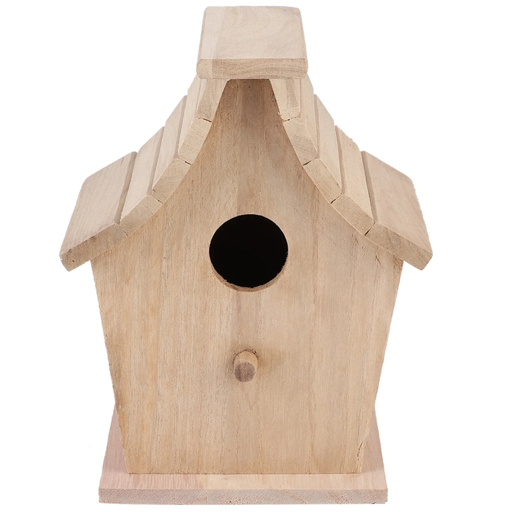 Hanging Bird House Wood Bird House Breeding Box Hanging Bird House Pet Supplies for Parrots Budgerigar Small Birds