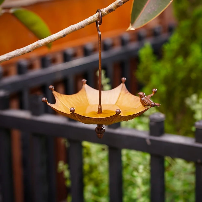 New Umbrella Shaped Hanging Bird Feeder Birdbath For Garden Yard Farm Supplies Hummingbird Feeder Supplies Birdbath Bird Bath
