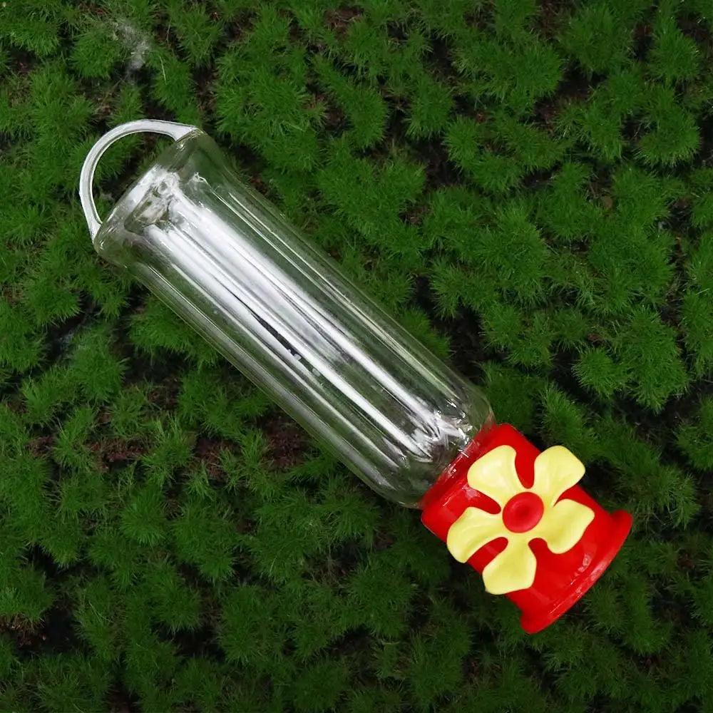 1Pc Portable Bird Water Feeders With Hanging Wires Transparent Plastic Leak-proof Hummingbird Feeding Bottle Bird Supplies