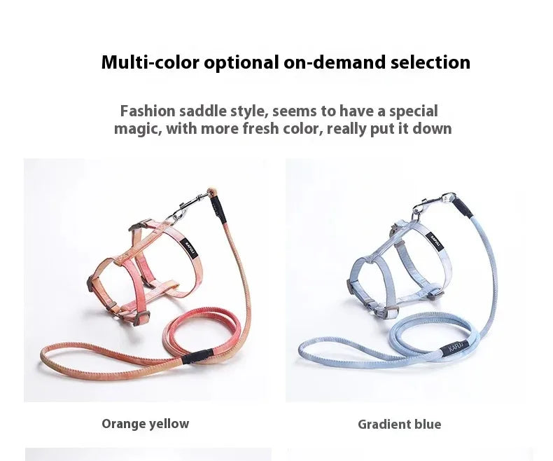 Cats Pet Products Kitten Accessories Harness Pets Goods Collar Harness Leash Things Breast-band Supplies Kittens For Cat Home