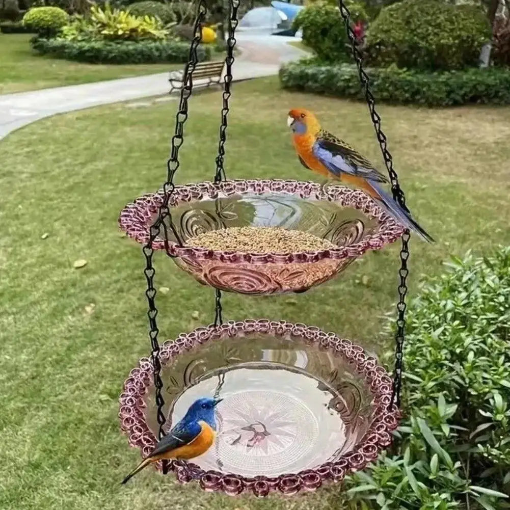 Hanging Bird Feeder Birdbath For Outdoor Garden Yard Farm Supplies Hummingbird Bird Bath Feeder Supplies Backyard Decor Birdbath