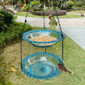 New Bird Flower Shaped Hanging Bird Feeder Birdbath For Garden Yard Farm Supplies Hummingbird Feeder Supplies Birdbath Bird Bath