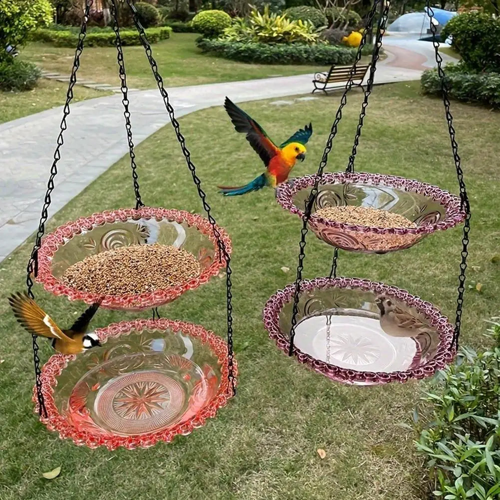 Hanging Bird Feeder Birdbath For Outdoor Garden Yard Farm Supplies Hummingbird Bird Bath Feeder Supplies Backyard Decor Birdbath