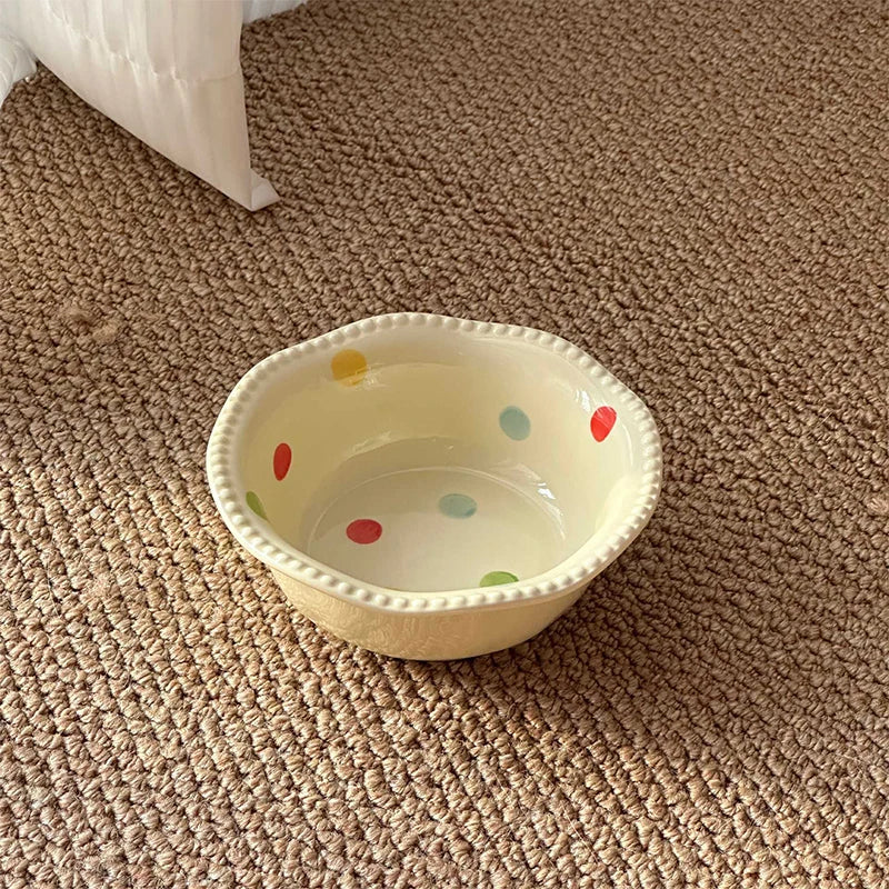 Food Utensils Cat Dog Pet Supplies Accessories Ceramic Pet Cat Bowl Pet Drinking Water Feeding Bowl Ceramics Cat Food Dog