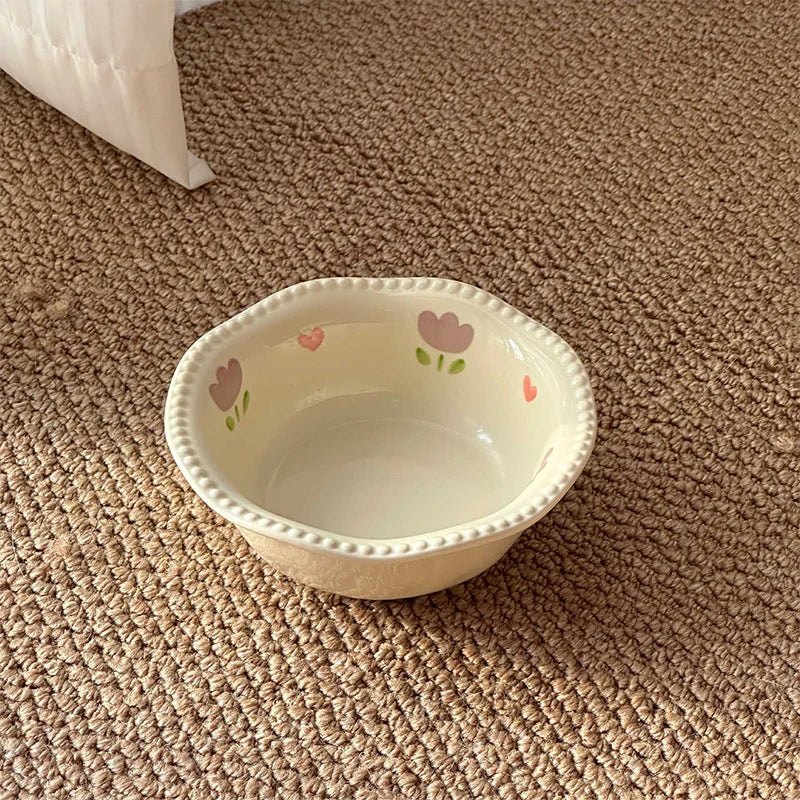 Food Utensils Cat Dog Pet Supplies Accessories Ceramic Pet Cat Bowl Pet Drinking Water Feeding Bowl Ceramics Cat Food Dog