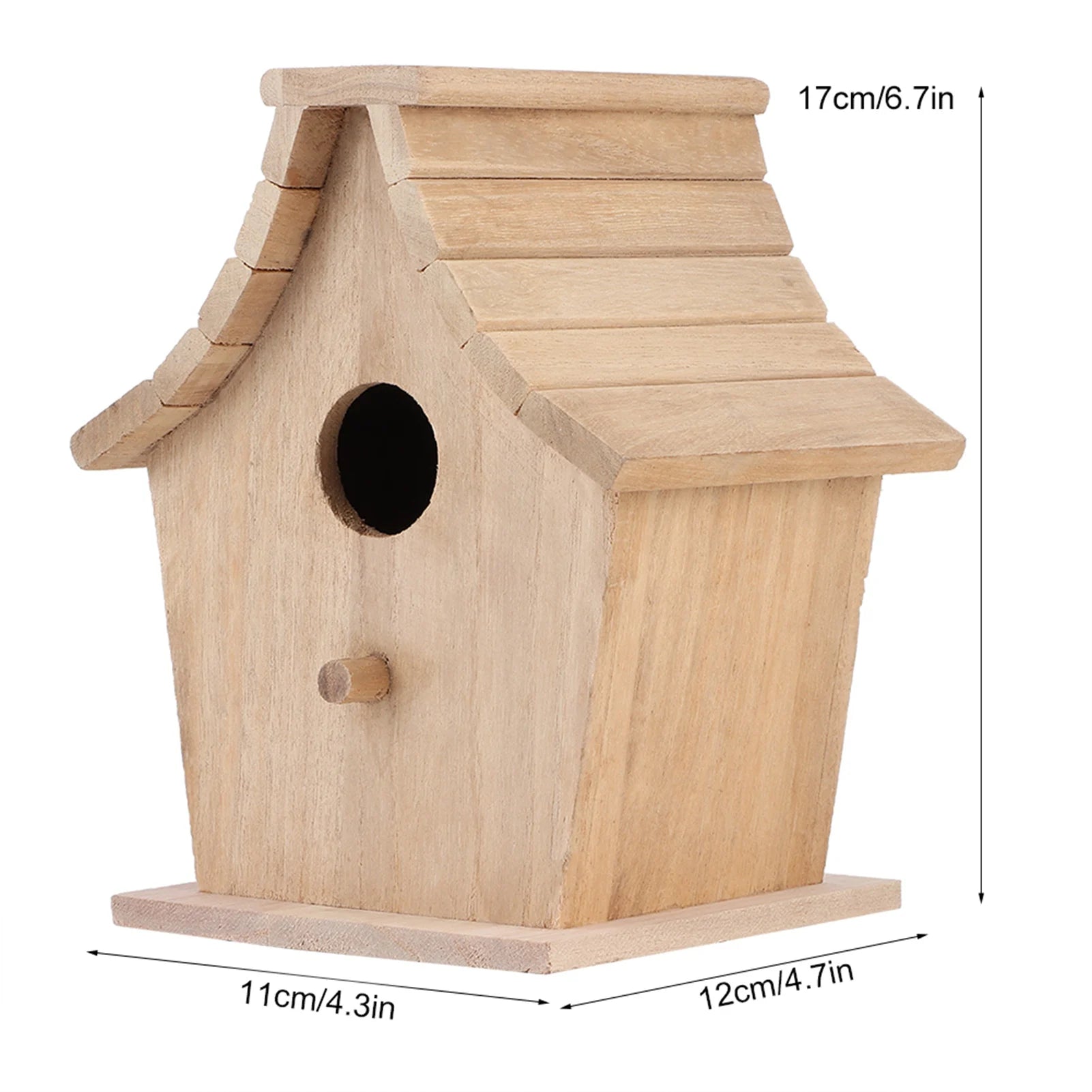 Hanging Bird House Wood Bird House Breeding Box Hanging Bird House Pet Supplies for Parrots Budgerigar Small Birds
