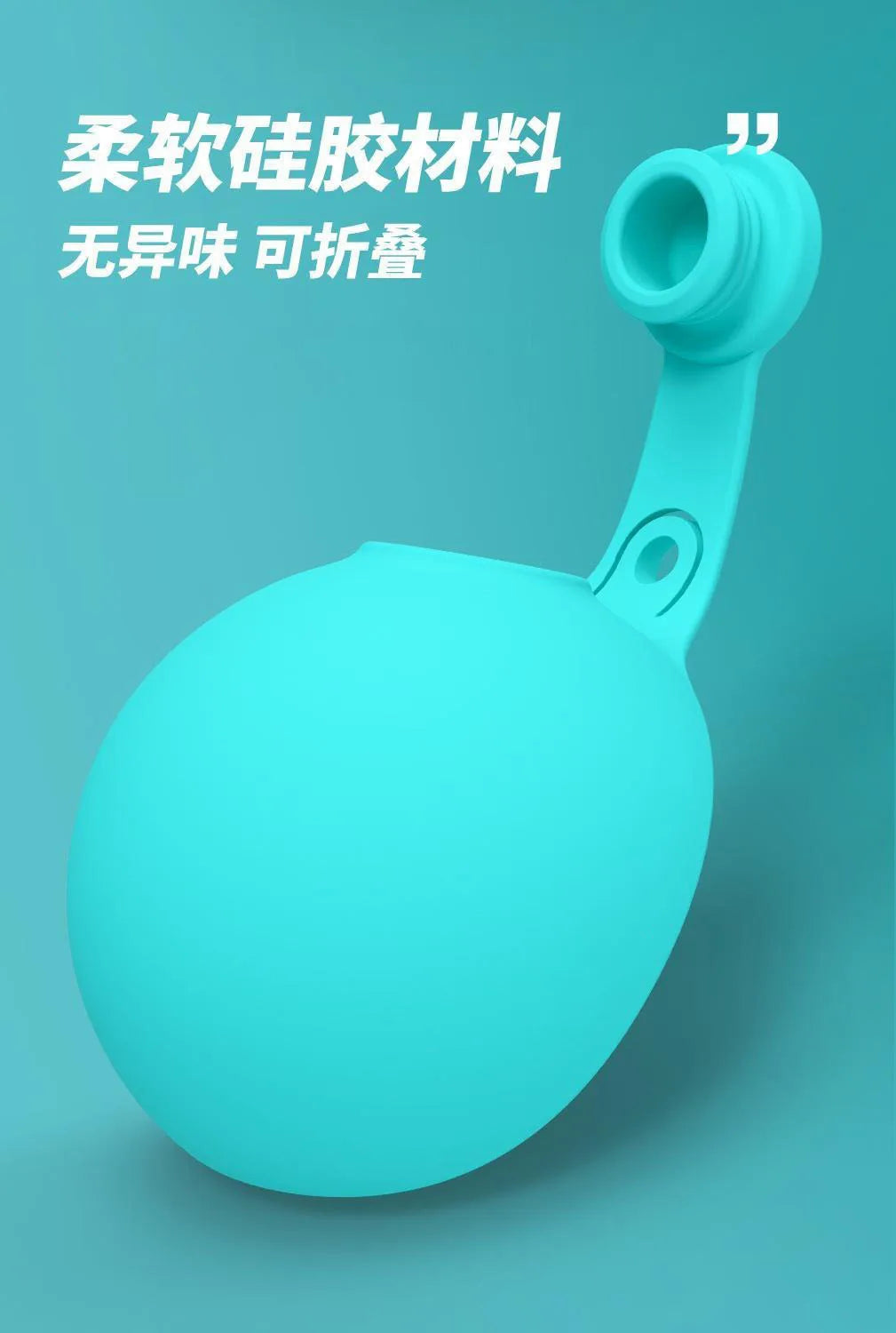 Pet Supplies Dogs Go Out Portable Drinking Pot 300ML Stainless Steel Hook Spherical Reflowable Folding Water Dispenser.