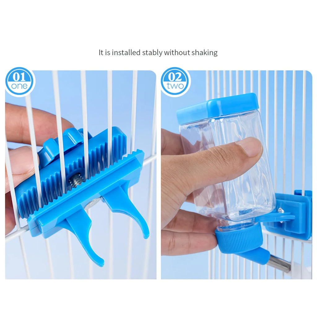 1 Piece, Random Color and Style, Bird Waterer and Feeder, Parrot Cage Accessories, Supplies, Water Dispenser for Birds